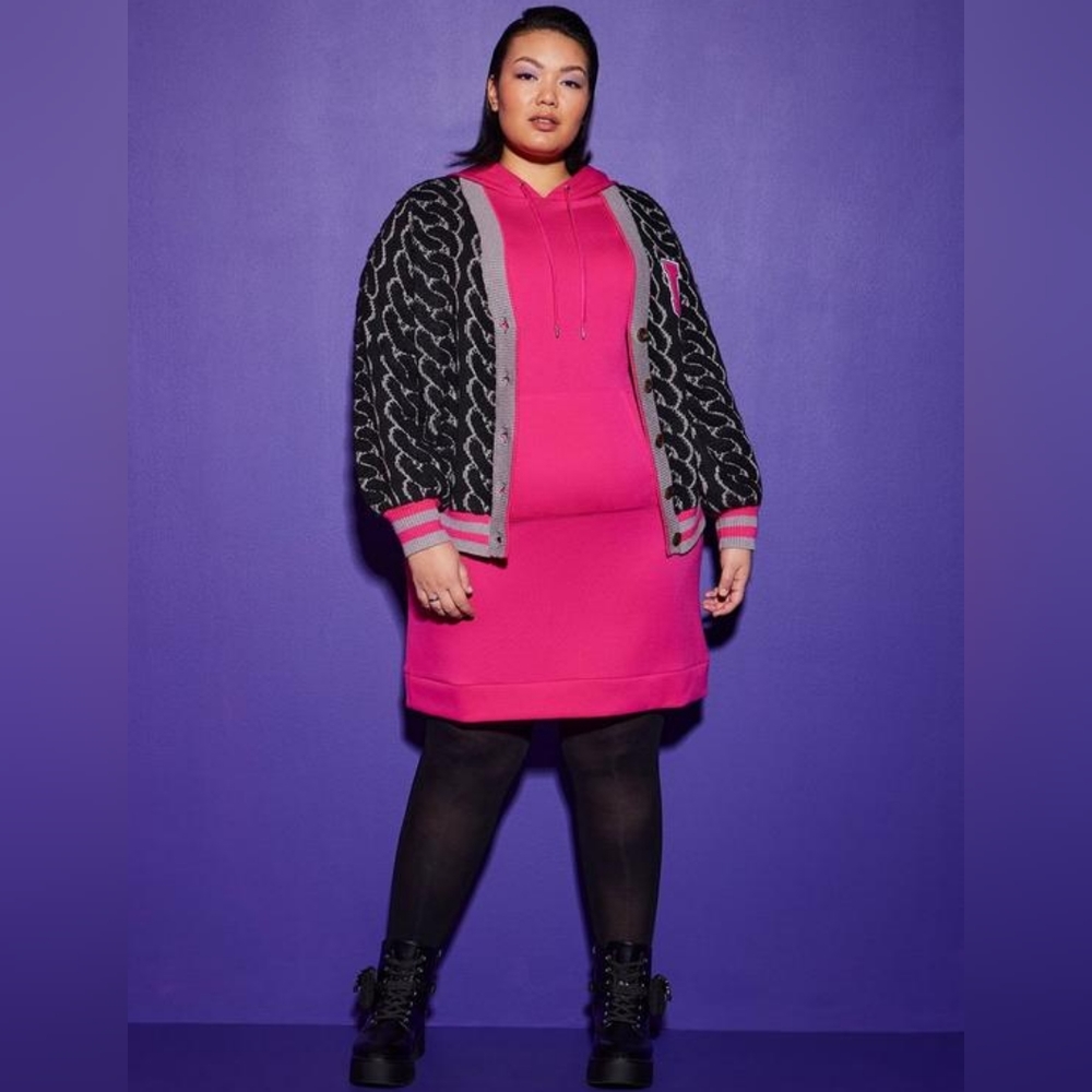 Torrid NWT Lovesick Jacquard Button Front Crop Sweater Cardigan - Picture 5 of 5